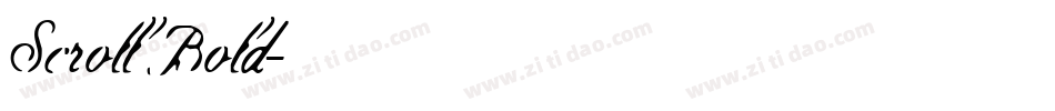 Scroll Bold字体转换